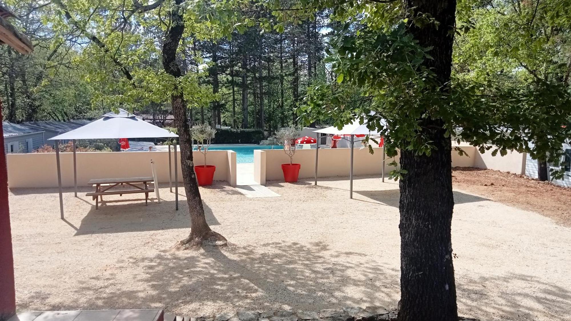 Camping Parc Saint Sauvayre Vagnas Buitenkant foto